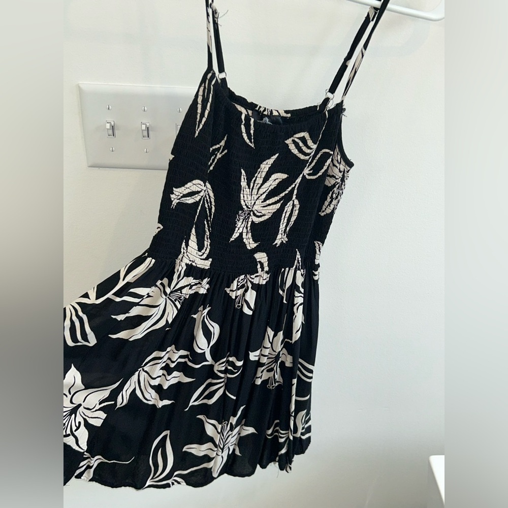 Angie Blue and Black Spaghetti Strap MINI Sundress